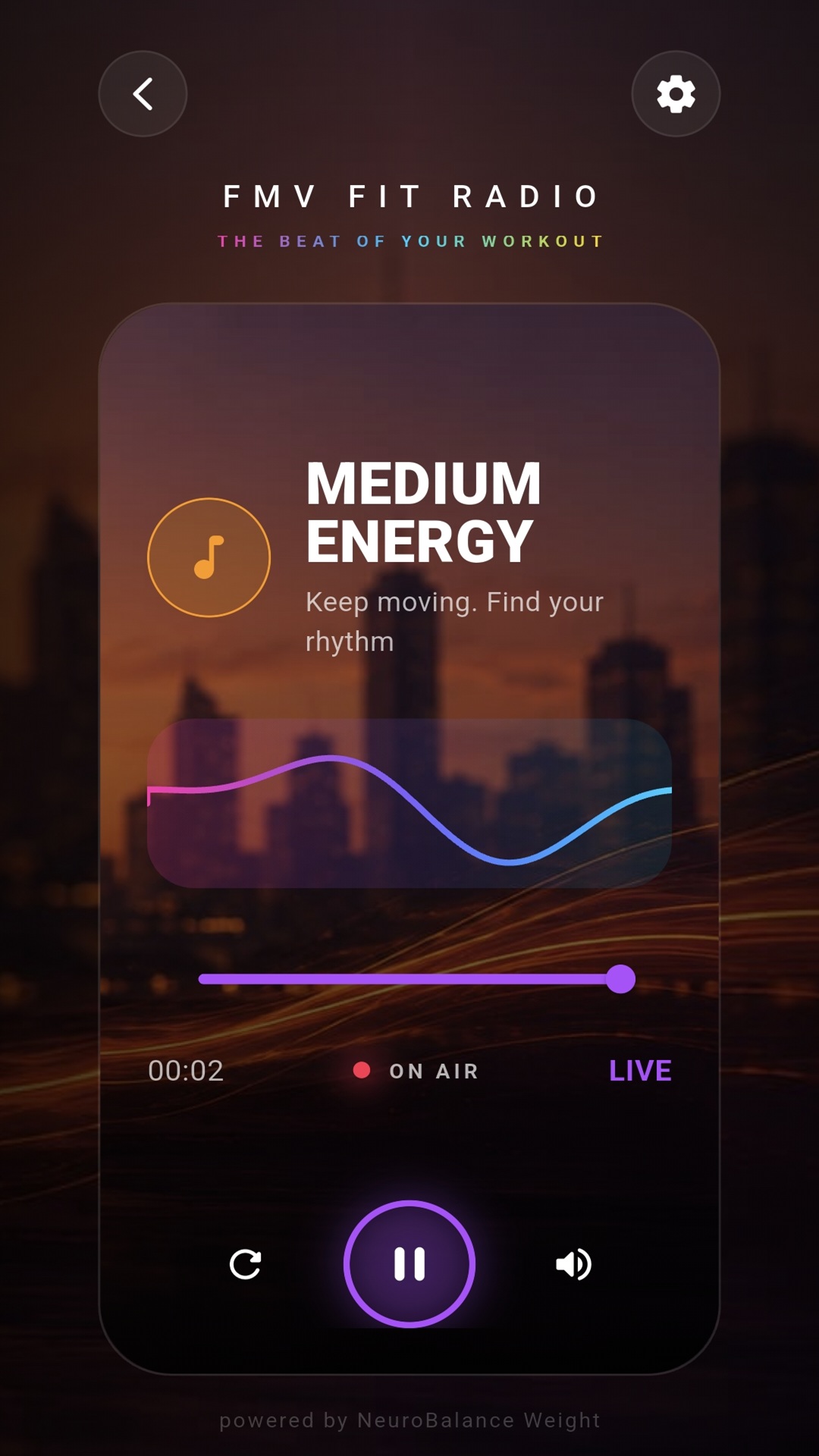 Medium energy player